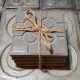 4 posavasos Baldosa roseta de Bilbao en hormigón