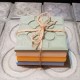 4 posavasos, Baldosa roseta de Bilbao, en resina cerámica