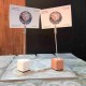 2 Bilbao Rosette Photo clip holder