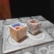 Lote de 3 Mini Macetas cúbicas Panots magnéticas