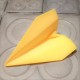 Customizable origami style airplane with a sharp tip