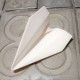 Avión de estilo origami personalizable con punta