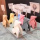 8 customizable origami style paper bird clip