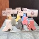 8 Clips de nota Pajaritas de papel de estilo origami