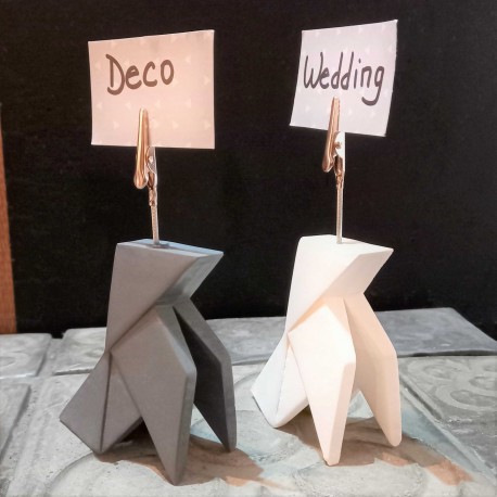 2 Clips de nota Pajaritas de papel de estilo origami