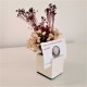 3 mini vases card holder Panots, name holder Panots, mini pots