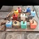 4 pinzas sujeta manteles Panot de Barcelona