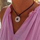 Collar Nube resina cerámica