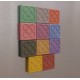 8 mini magnets Flor de Barcelona, Panot