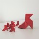 Cocotte en estilo origami personalizable con imanes