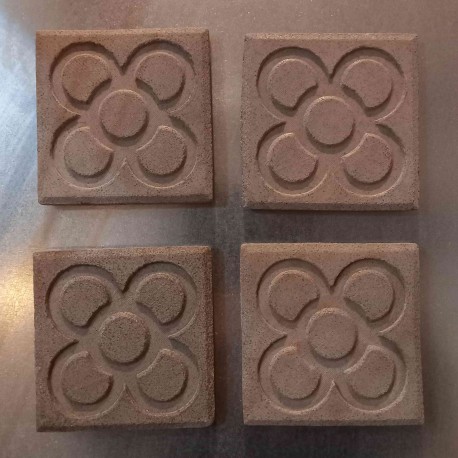 4 Imanes grandes Flor de Barcelona