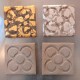4 Imanes grandes Flor de Barcelona