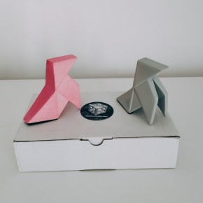 2 Pajaritas de papel de estilo origami