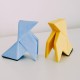 2 Pajaritas de papel de estilo origami