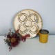 Round Barcelona flower placemat, Panot, tablemat