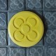Round Barcelona flower placemat, Panot, tablemat