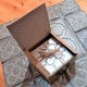 3 posavasos Baldosa roseta de Bilbao en hormigón, con acabado metal plateado
