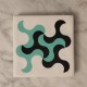 3 Andalusian tile coasters, model 1