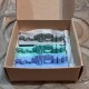 3 mini magnets skyline de Barcelona a doble cara