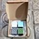 4 mini magnets Barcelona flower, Panot