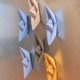 6 barquetes origami magnet