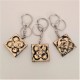 3 Clauers amb penjoll Panot de Barcelona
