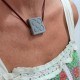Collar Panot, Flor de Barcelona, colgante perforado