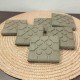 6 posavasos Baldosa roseta de Bilbao en hormigón
