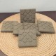 6 coasters Bilbao rosette tile in concrete