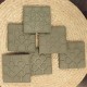 6 coasters Bilbao rosette tile in concrete