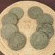8 posavasos redondos Panot, Hormigón gris oscuro Flor de Barcelona
