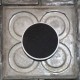 8 posavasos redondos Panot, Hormigón gris oscuro Flor de Barcelona
