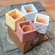 4 Mini Cubic Pots Panot of Barcelona