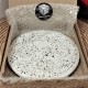 Salvamantel redondo Panot de Barcelona con aspecto terrazzo
