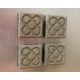 4 mini magnets Flor de Barcelona en hormigón