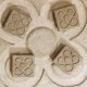 4 mini magnets Flor de Barcelona en hormigón
