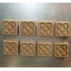 8 mini magnets Flor de Barcelona, Panot en hormigón