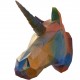 Cabeza decorativa de Unicornio Graffiti