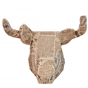 Cabeza decorativa de Toro collage periódico