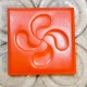 4 quatrisquel coasters, Lauburu from Basque country