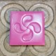 4 quatrisquel coasters, Lauburu from Basque country