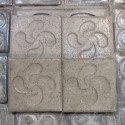 4 posavasos cuatrisquel, Lauburu del País Vasco en hormigón
