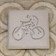 4 posavasos ciclista