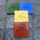 4 posavasos ciclista