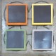 4 imants Flor de Barcelona amb relleu