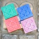4 imants Flor de Barcelona amb relleu
