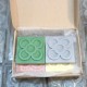 4 imants Flor de Barcelona amb relleu