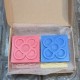 4 imants Flor de Barcelona amb relleu