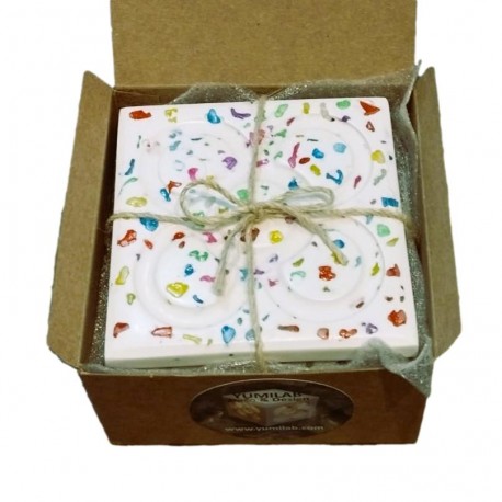 4 posavasos Panot primavera