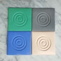 4 posavasos Panot círculos concéntricos